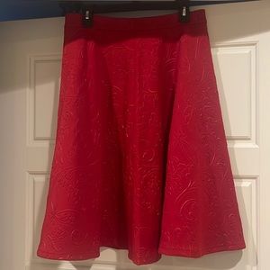 Brand new! Beautiful Sweet Sinammon,red skirt w/ design.Never Worn w/ Tags, M.
